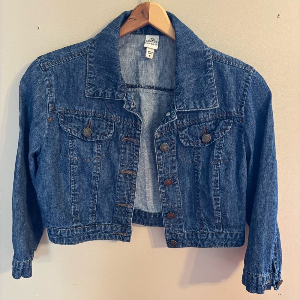 Signature by Sangria Medium Blue Denim Jacket